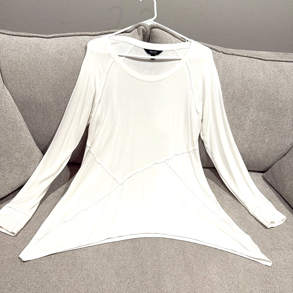 Vera Wang Cream Long Sleeve Tunic